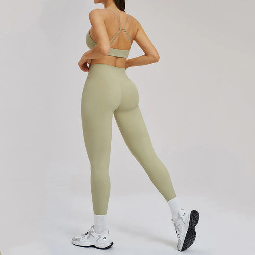 Female Yoga High-Waisted Set for Ultimate Comfort and Style - Peachsets